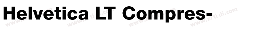 Helvetica LT Compres字体转换